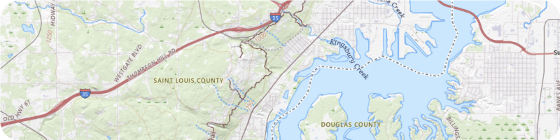 Topographic Map visual element