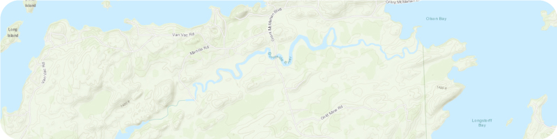 Topographic Map background showing lake and land