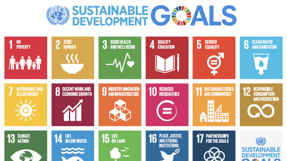 Graphic image of 17 United Nations goals